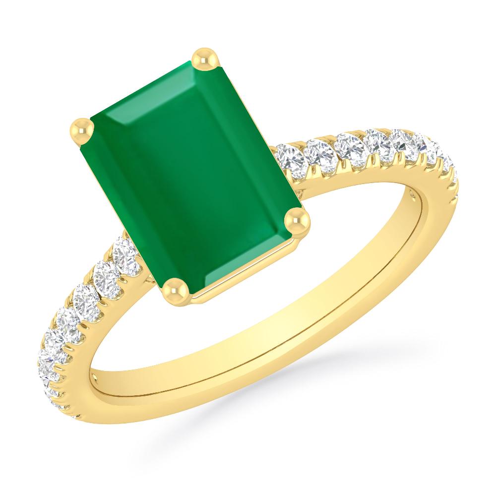 Yellow Gold - Emerald