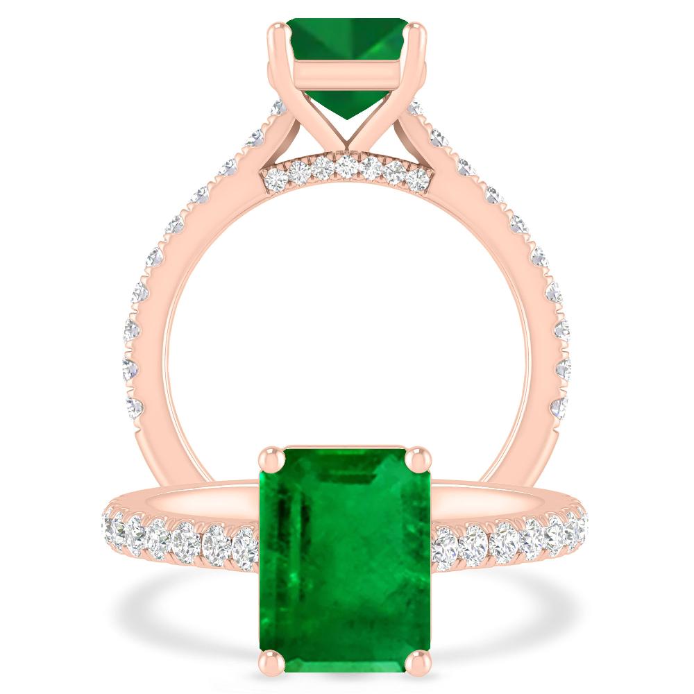 Rose Gold - Emerald