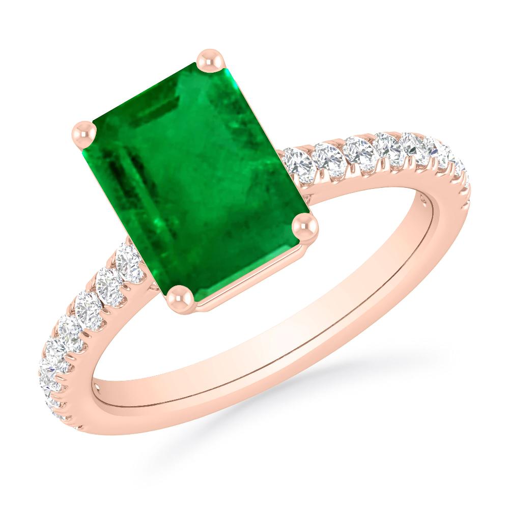 Rose Gold - Emerald