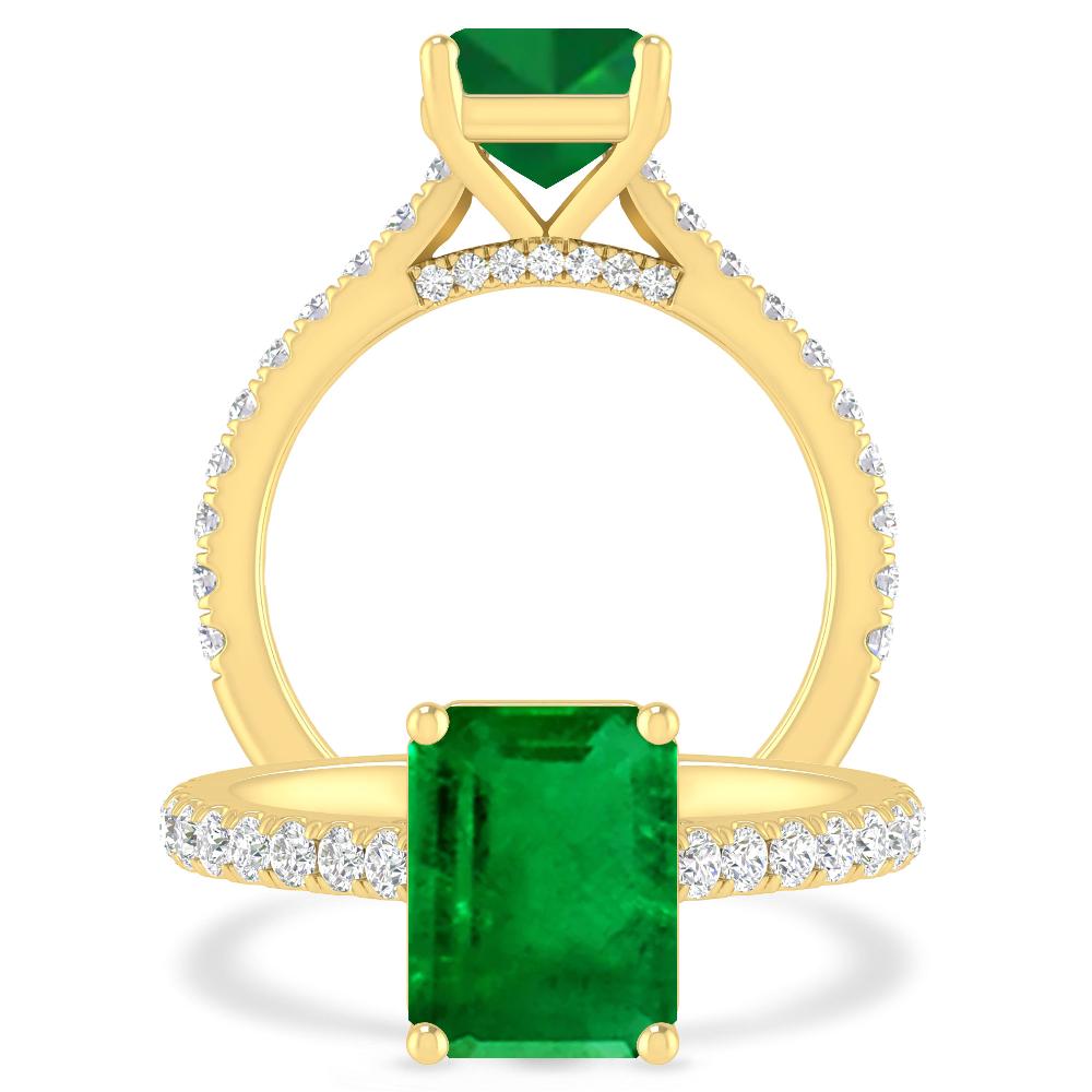 Yellow Gold - Emerald