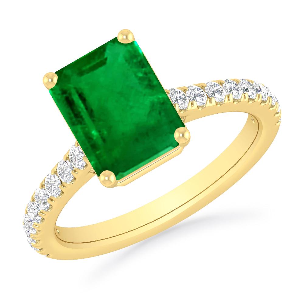 Yellow Gold - Emerald