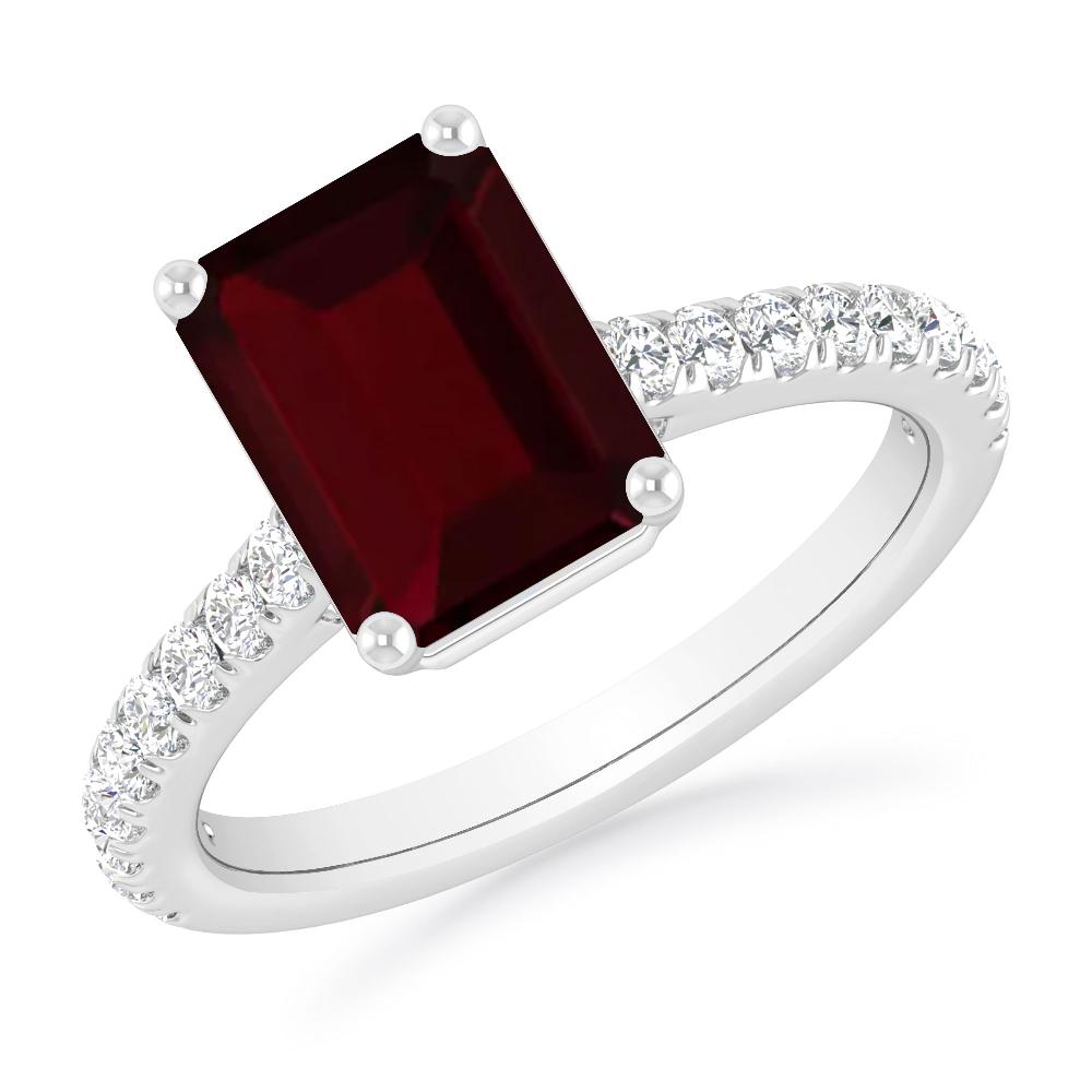 White Gold - Garnet