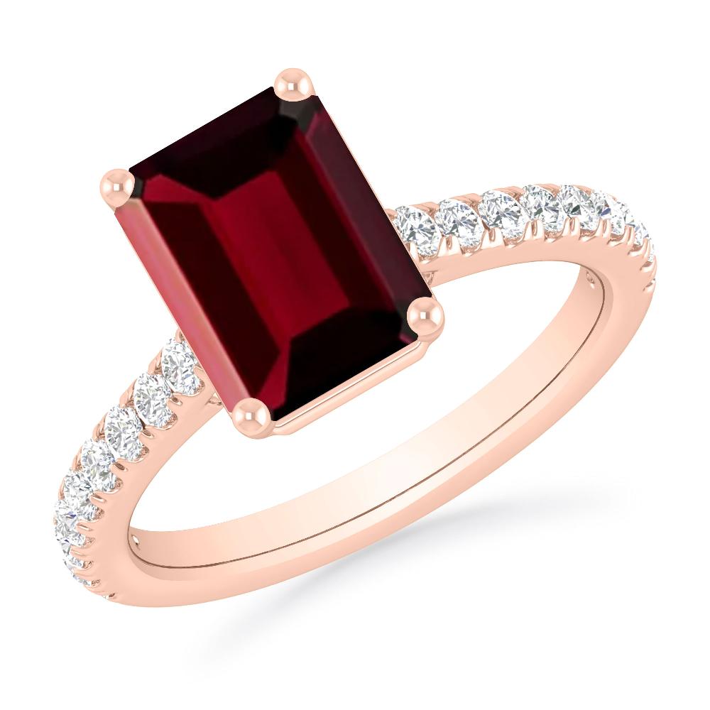 Rose Gold - Garnet