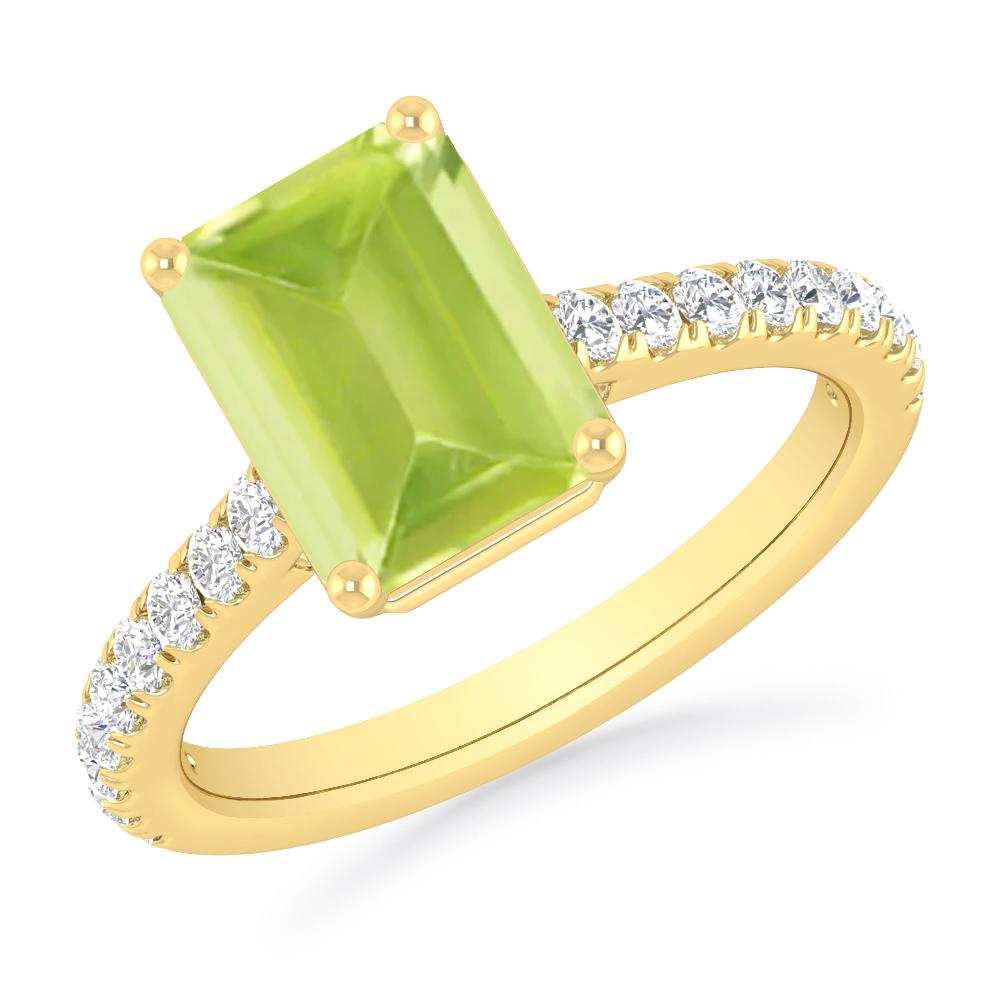 Yellow Gold - Peridot