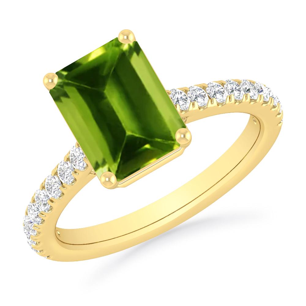 Yellow Gold - Peridot