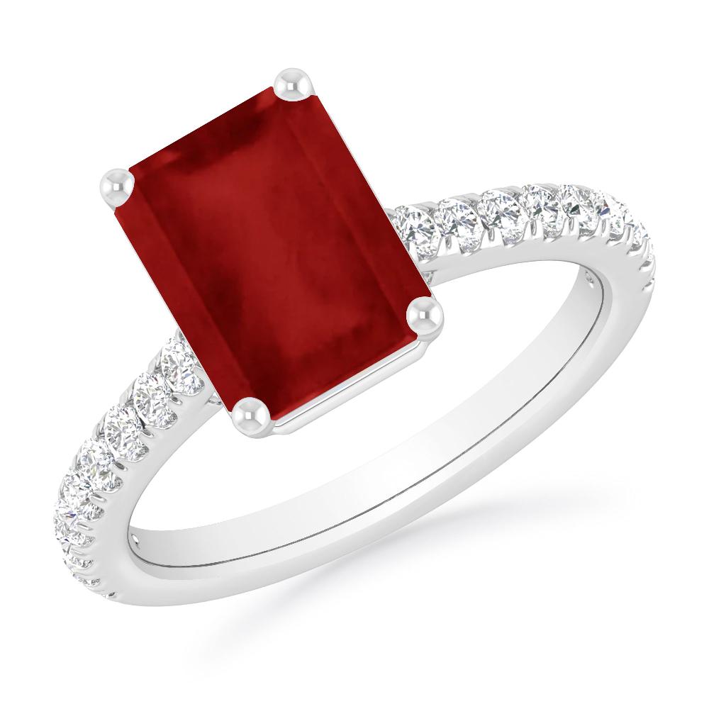 White Gold - Ruby