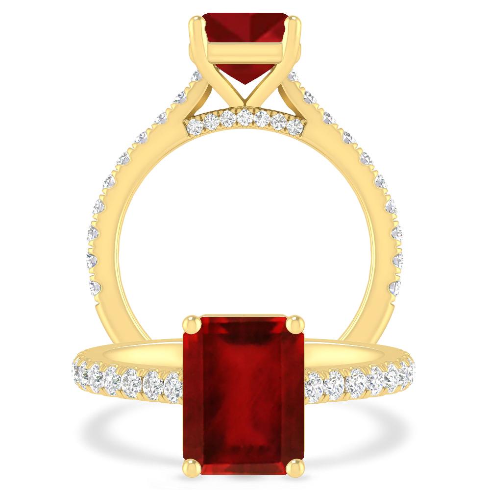 Yellow Gold - Ruby