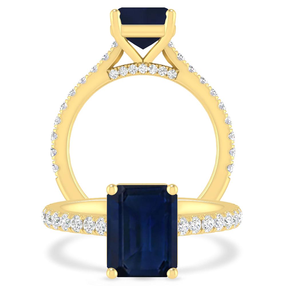 Yellow Gold - Sapphire