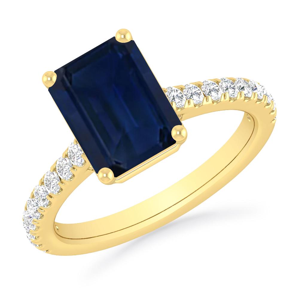 Yellow Gold - Sapphire