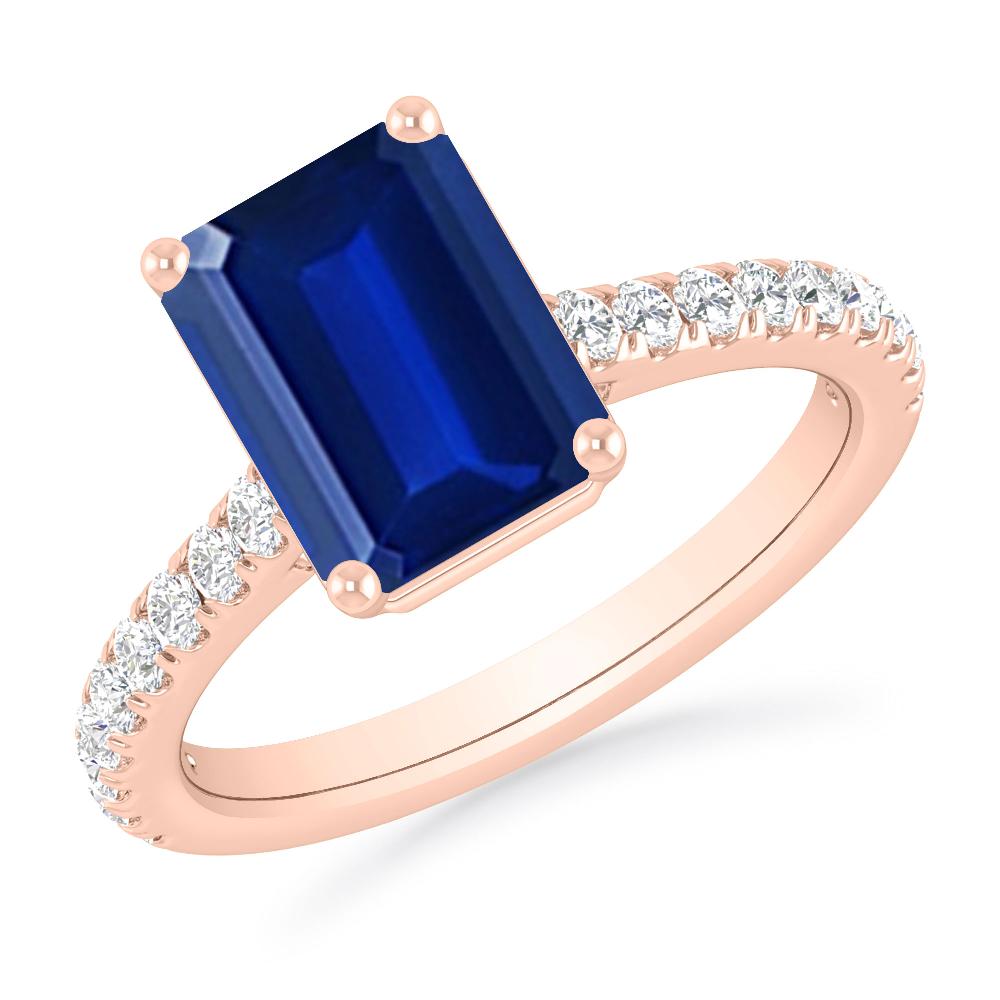 Rose Gold - Sapphire