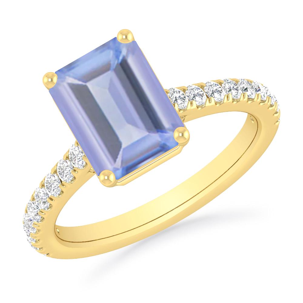 Yellow Gold - Tanzanite