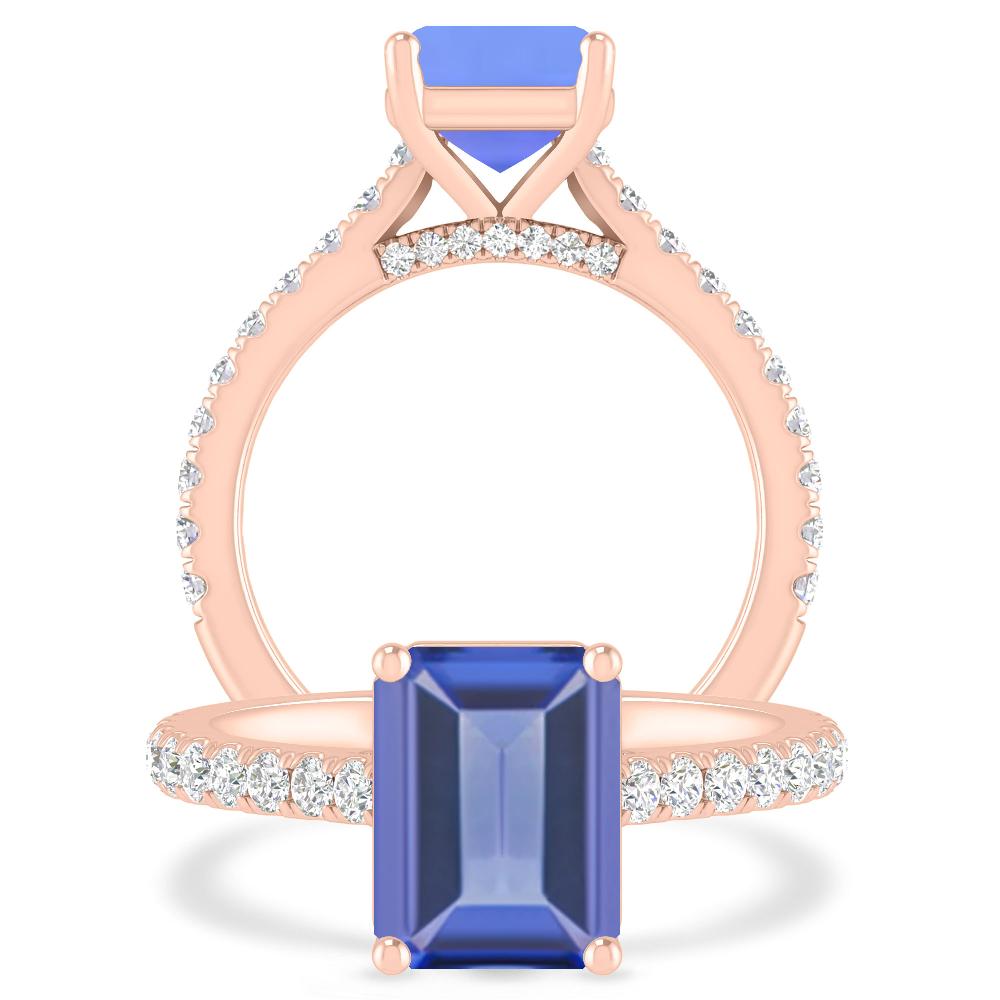 Rose Gold - Tanzanite