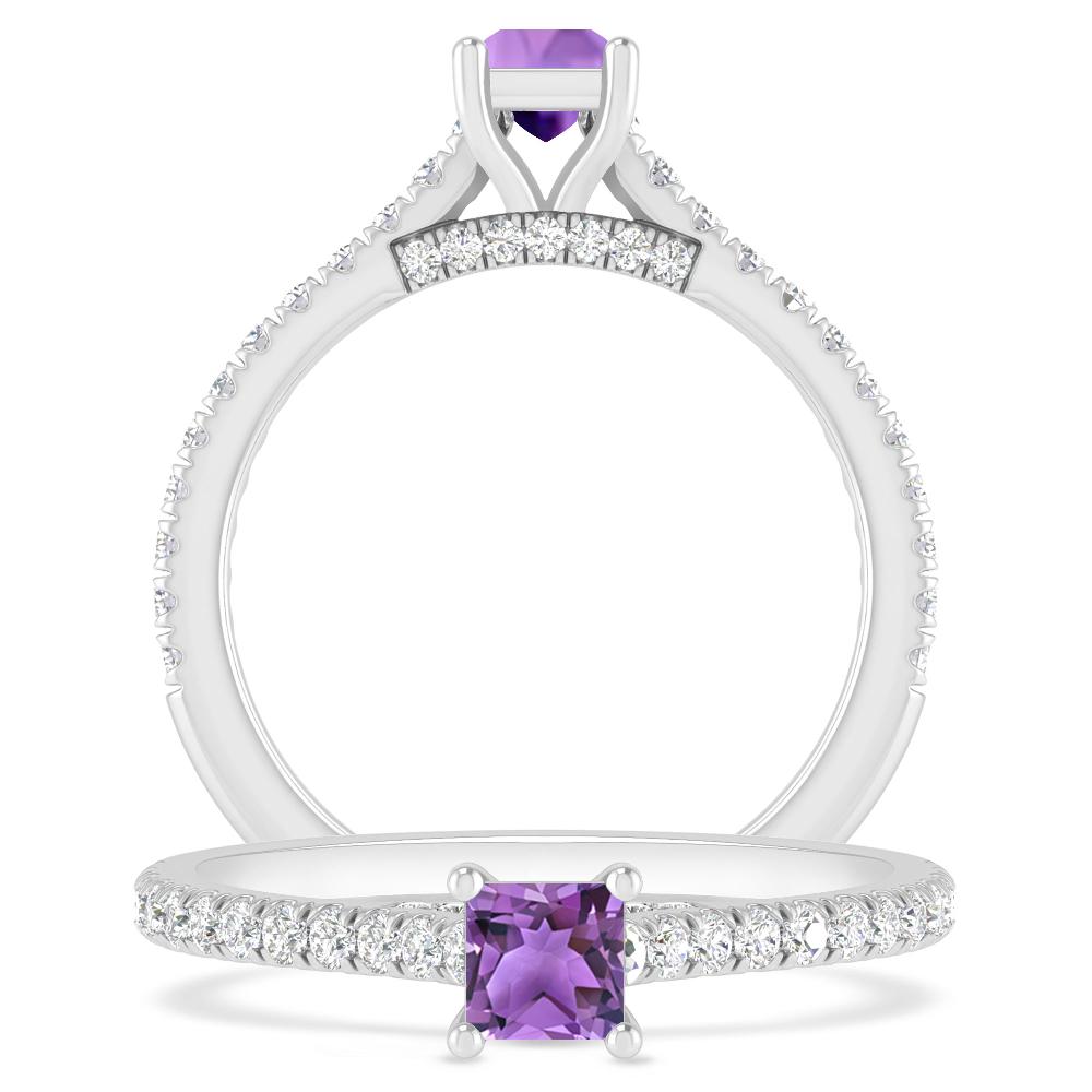 White Gold - Amethyst