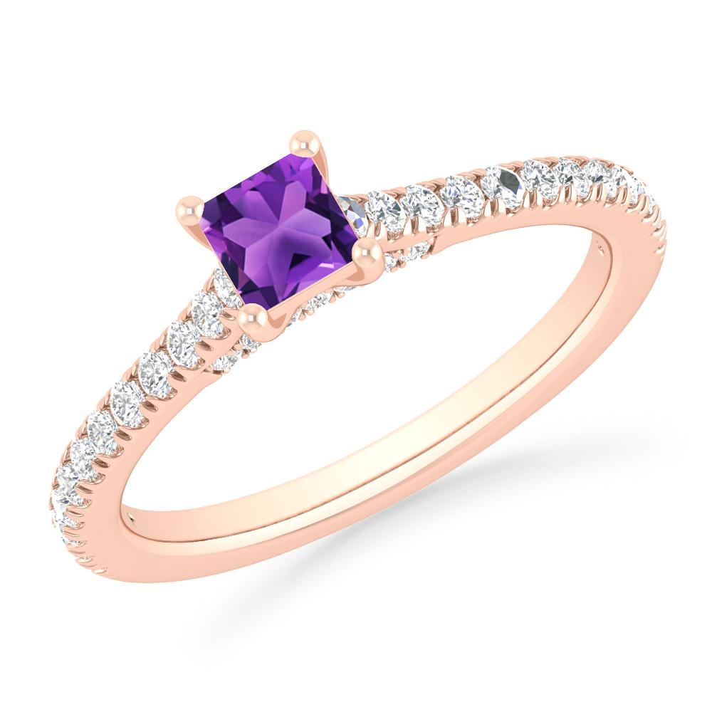 Rose Gold - Amethyst