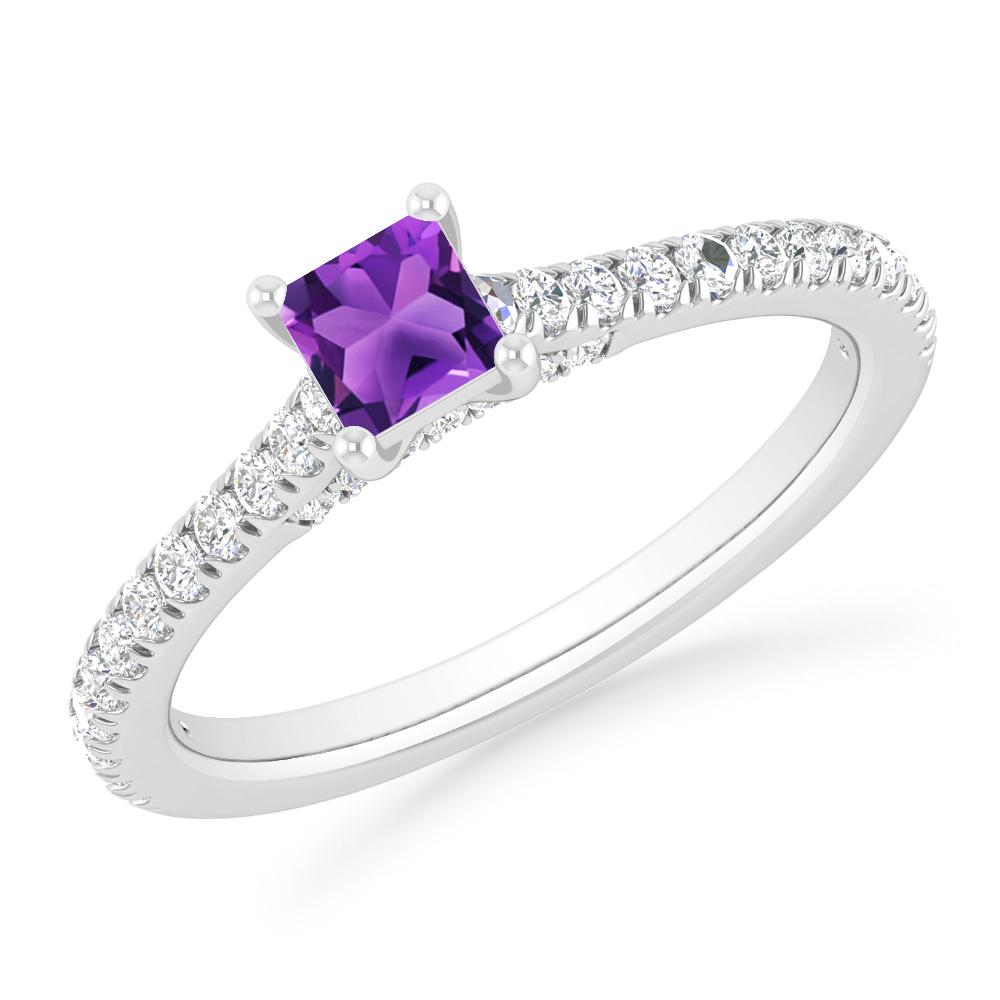 White Gold - Amethyst