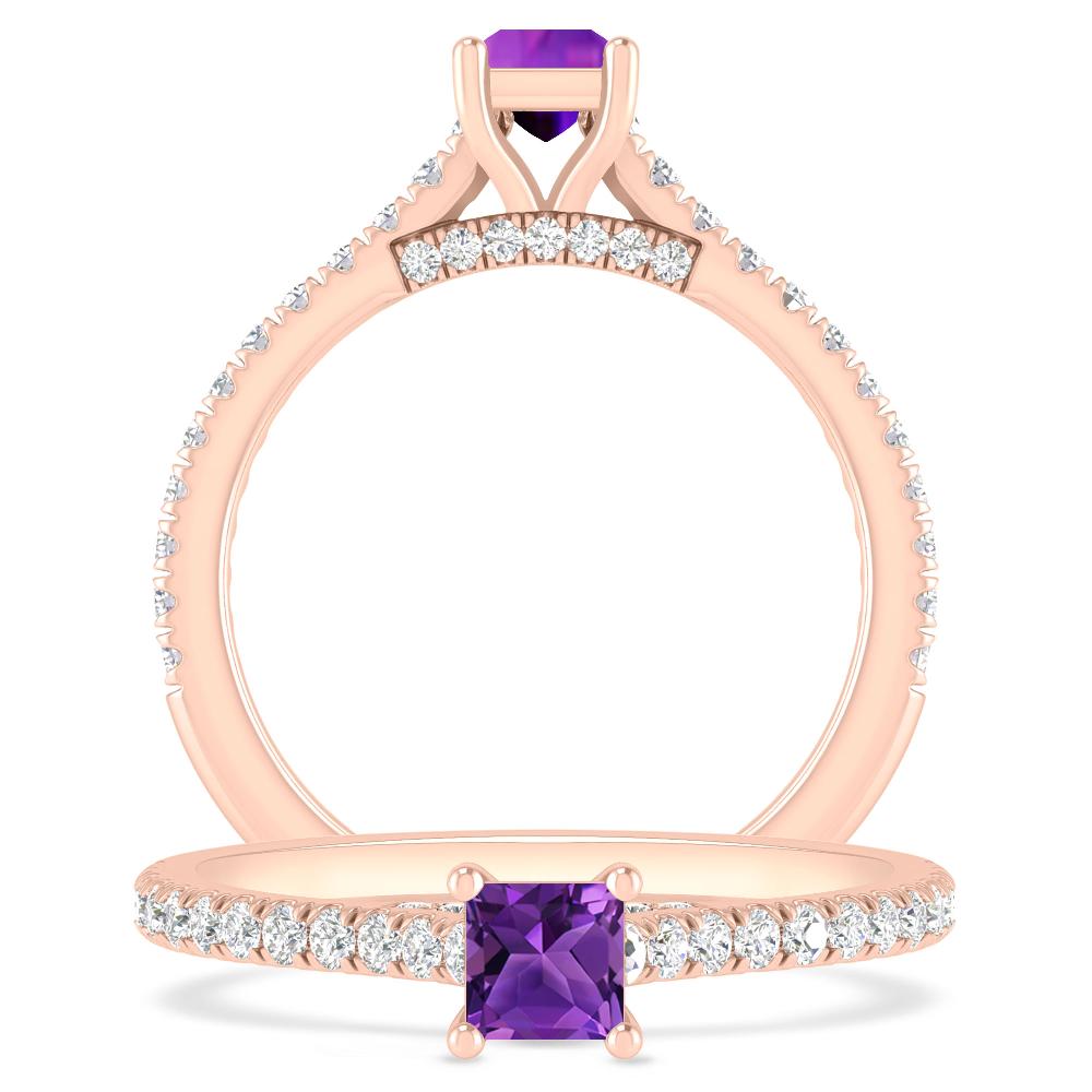 Rose Gold - Amethyst