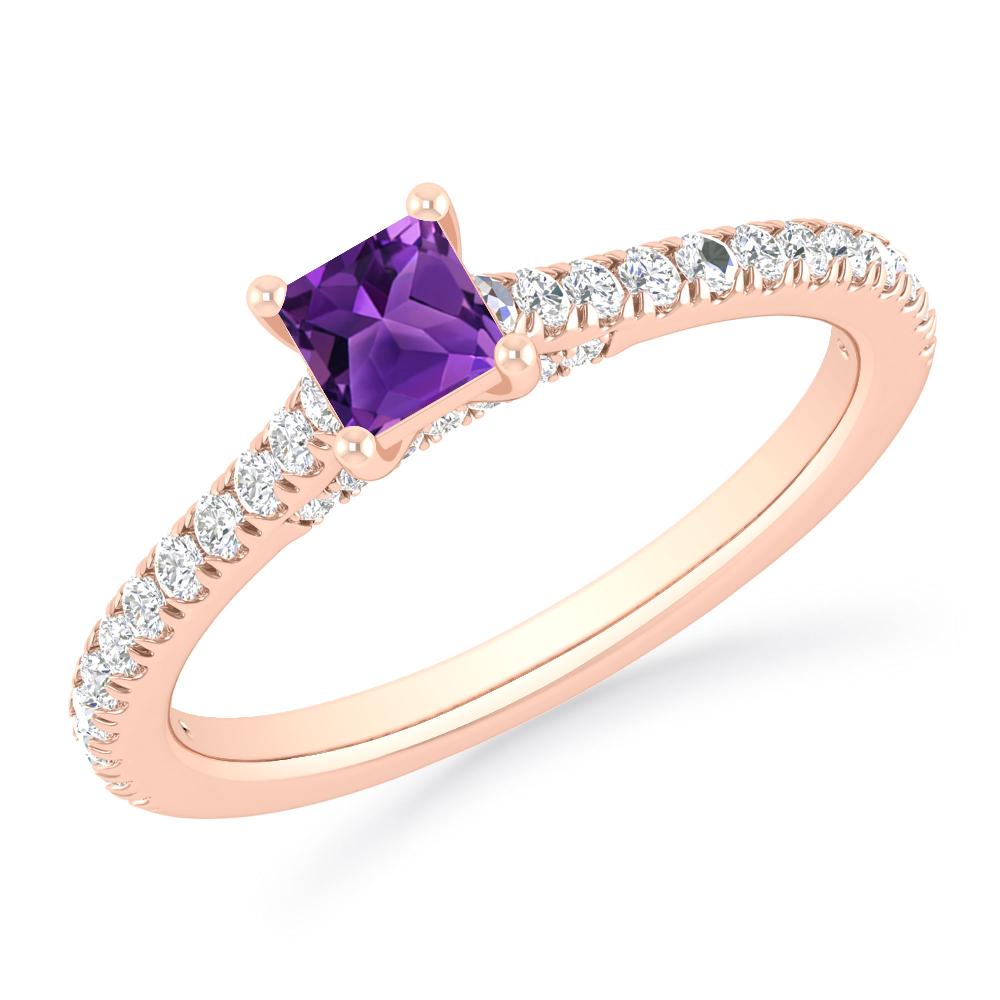 Rose Gold - Amethyst