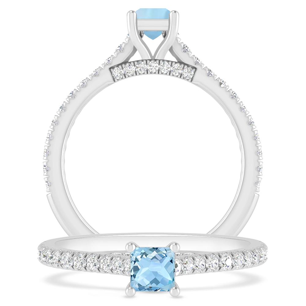 White Gold - Aquamarine