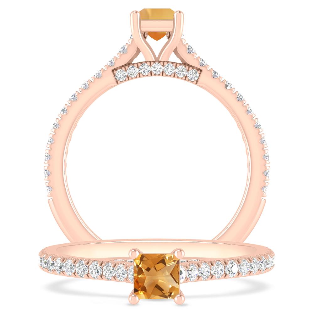 Rose Gold - Citrine