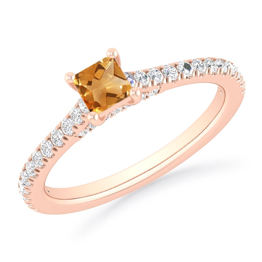 Rose Gold - Citrine