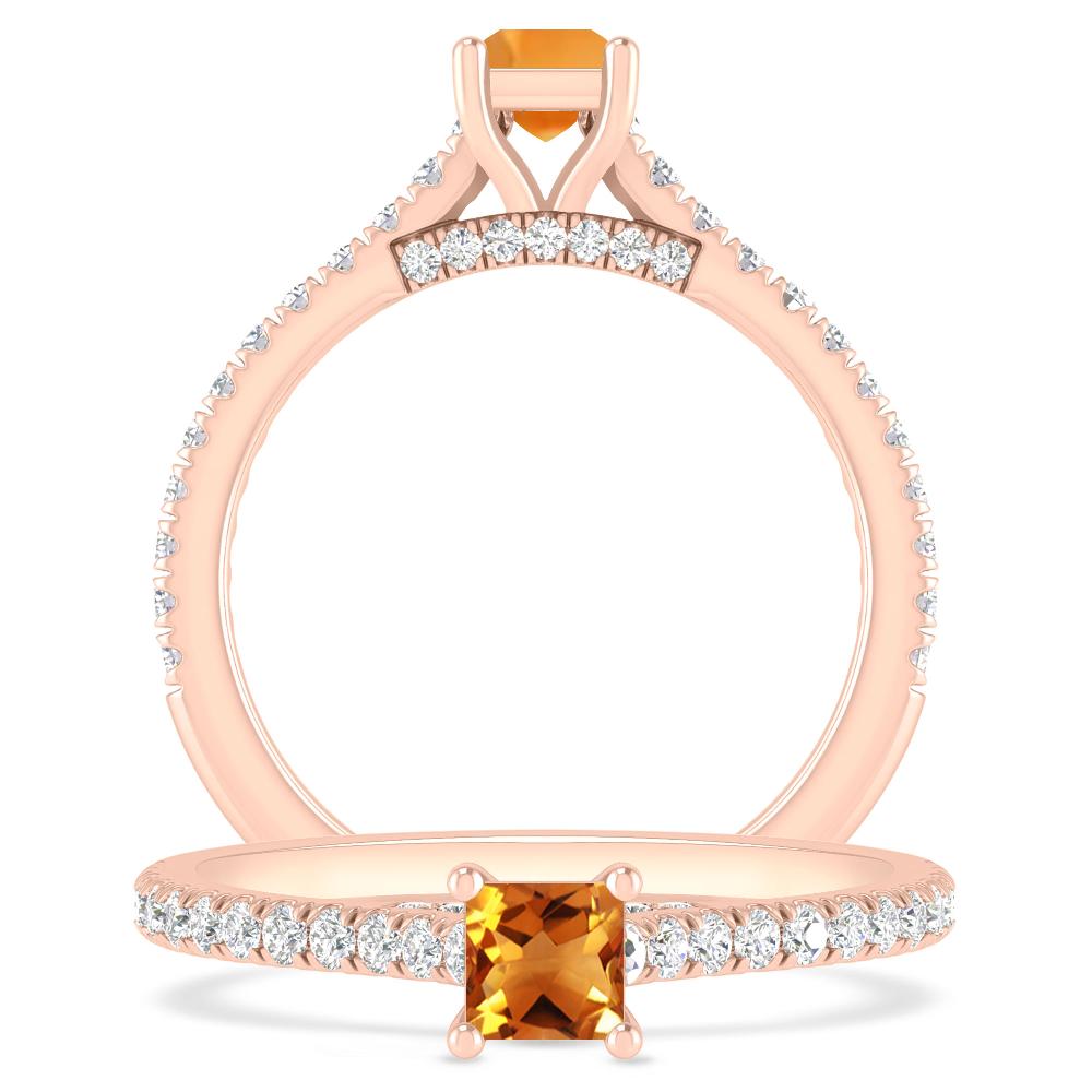 Rose Gold - Citrine