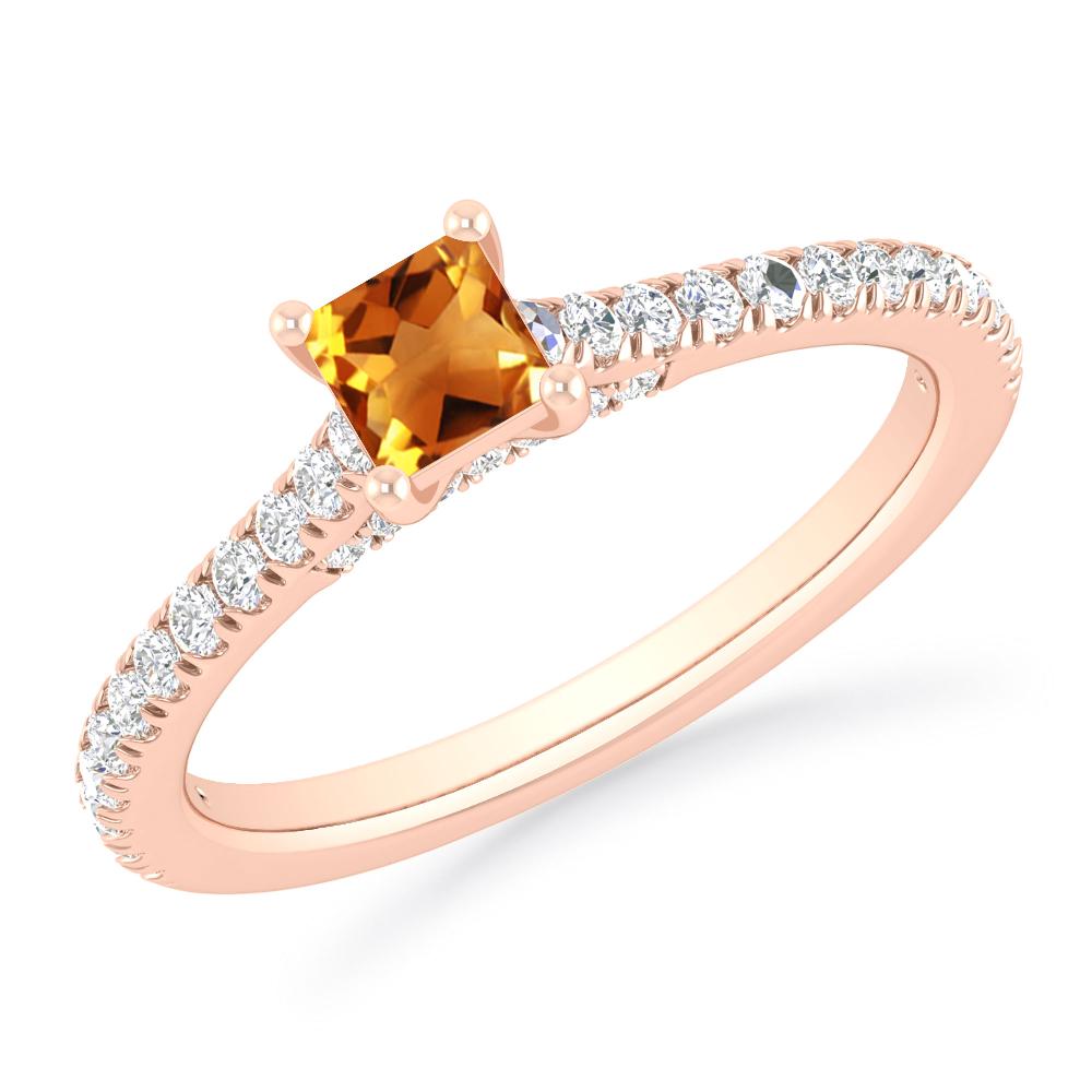 Rose Gold - Citrine