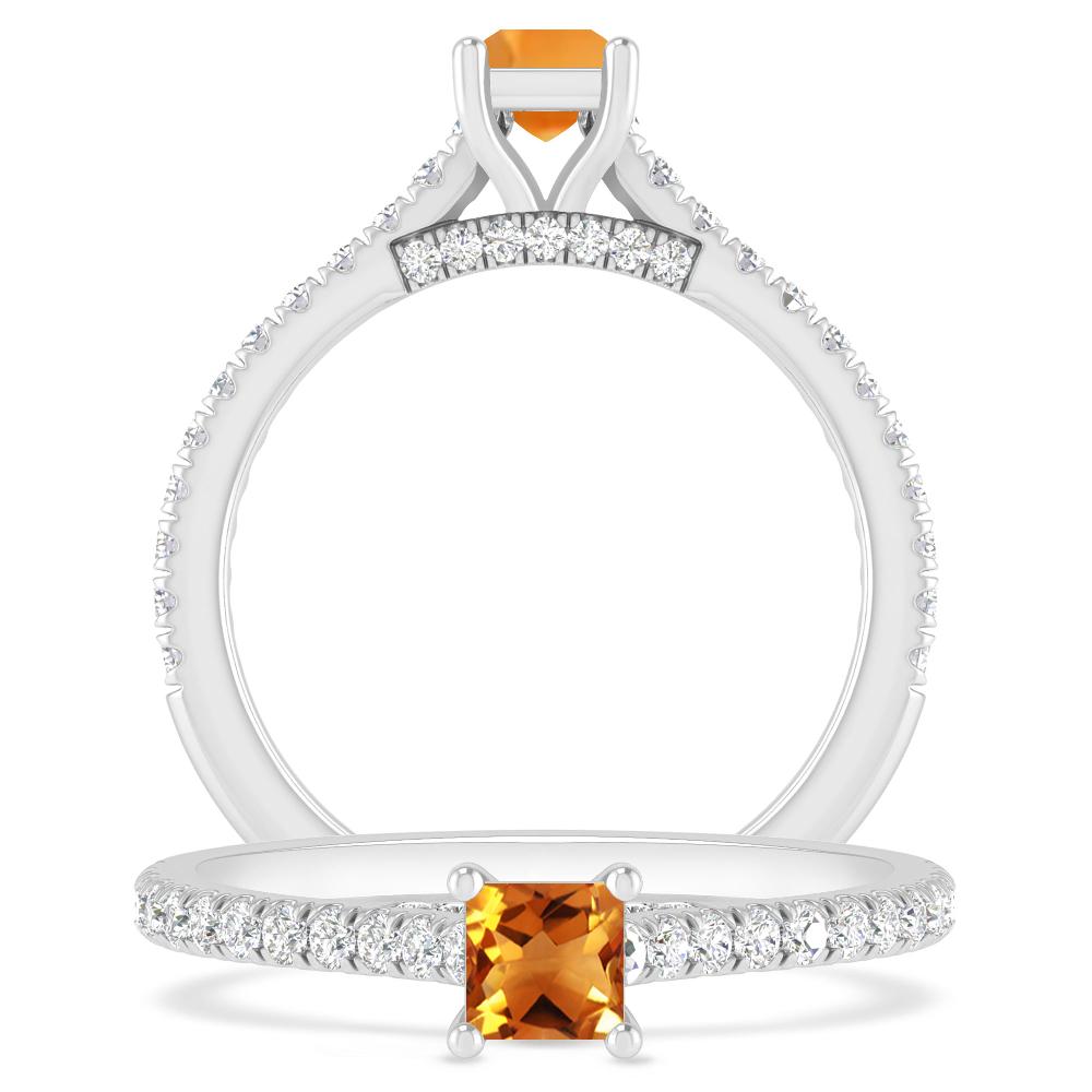 White Gold - Citrine