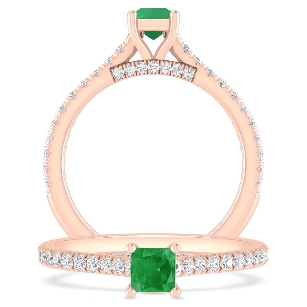 Rose Gold - Emerald