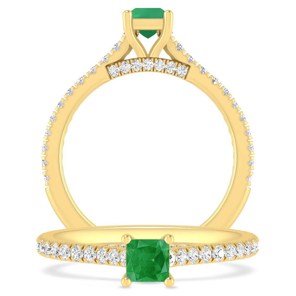 Yellow Gold - Emerald