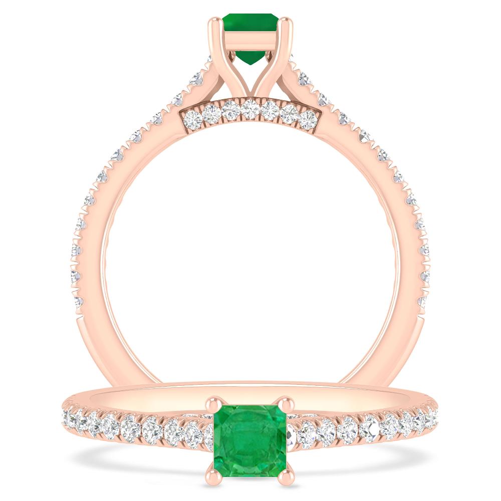 Rose Gold - Emerald