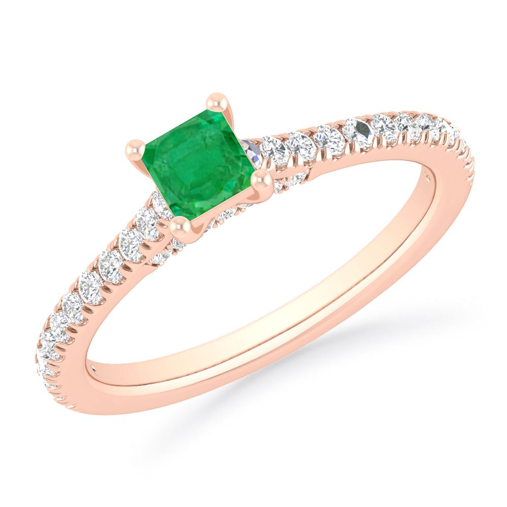 Rose Gold - Emerald