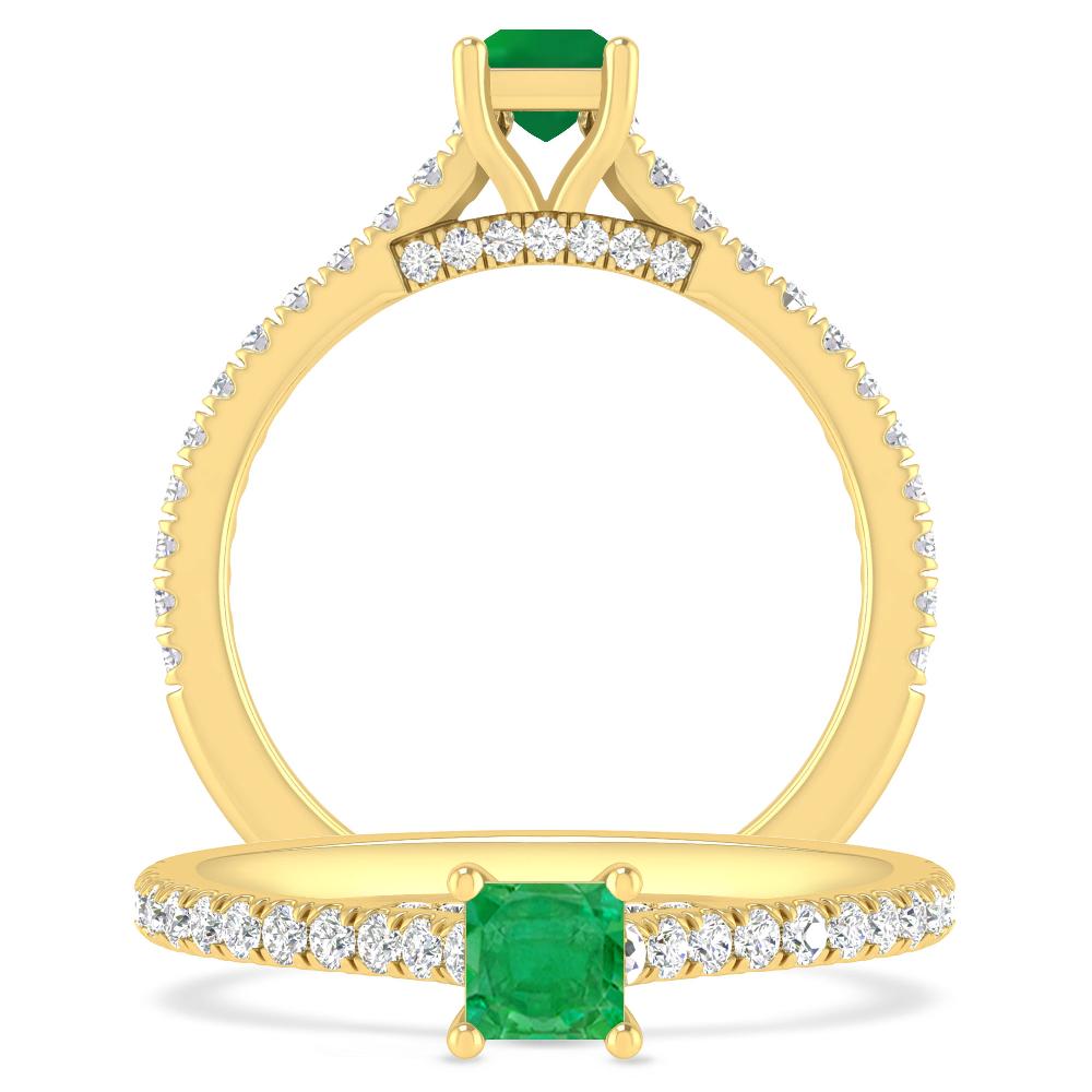 Yellow Gold - Emerald