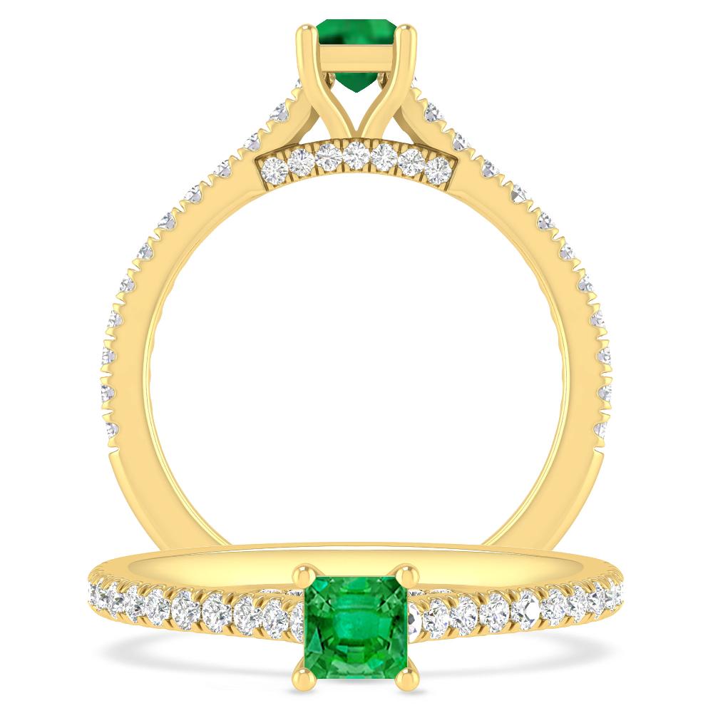 Yellow Gold - Emerald