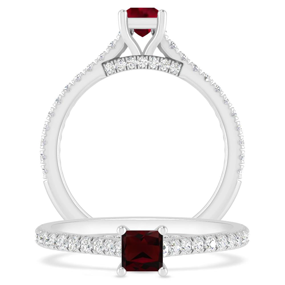 White Gold - Garnet