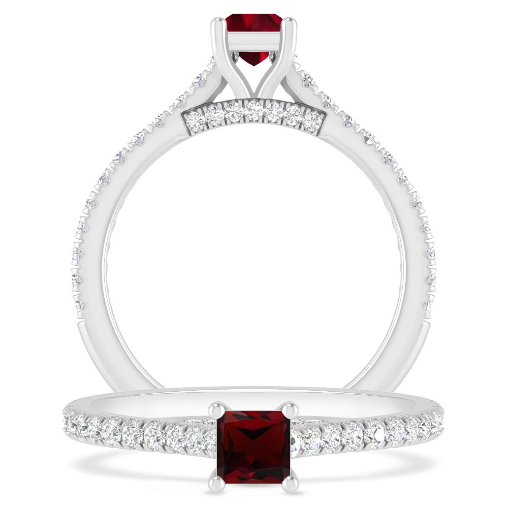 White Gold - Garnet