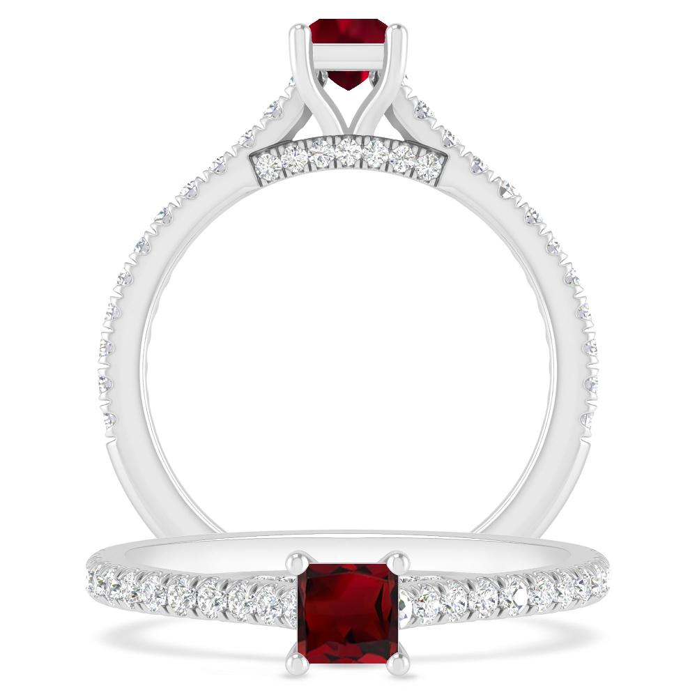 White Gold - Garnet