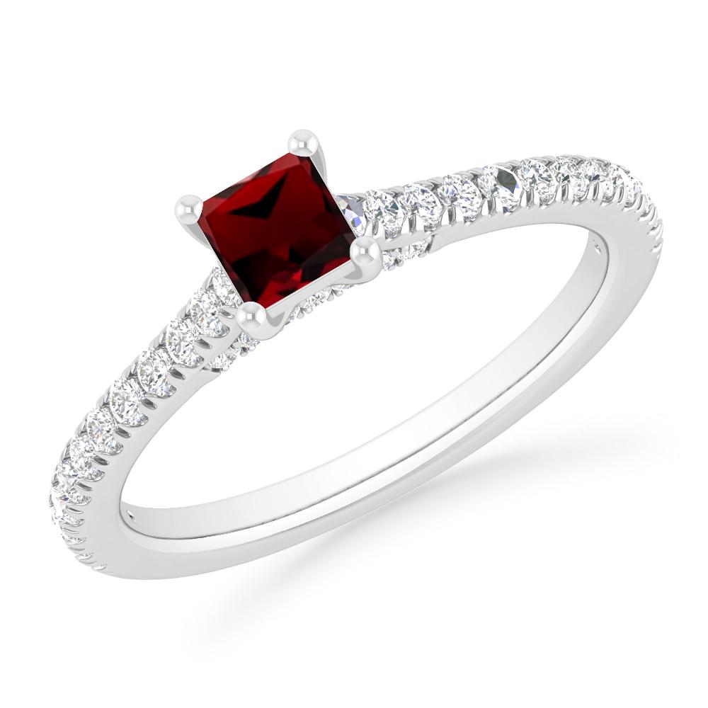 White Gold - Garnet