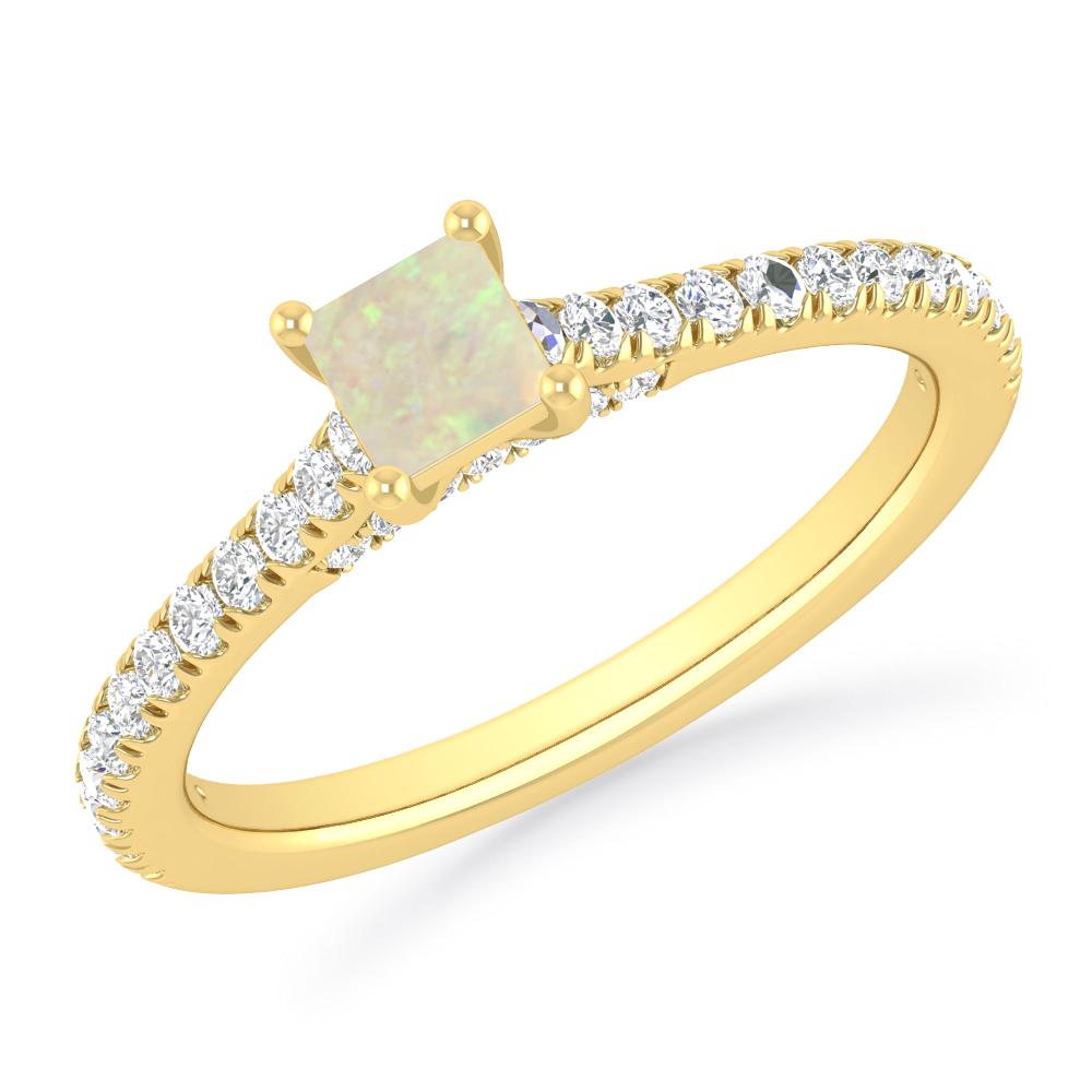 Yellow Gold - Opal