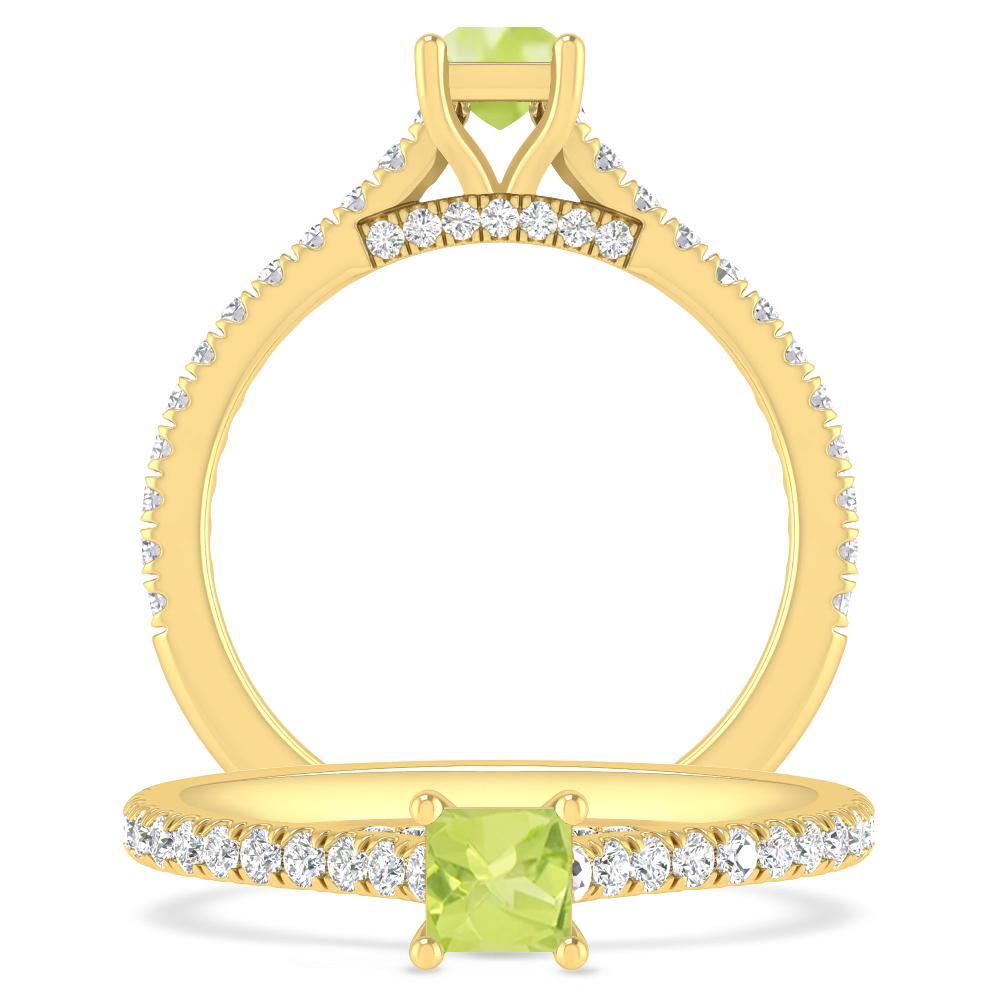 Yellow Gold - Peridot