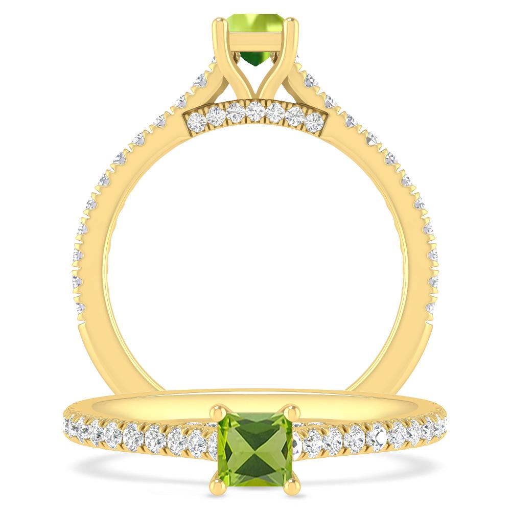 Yellow Gold - Peridot