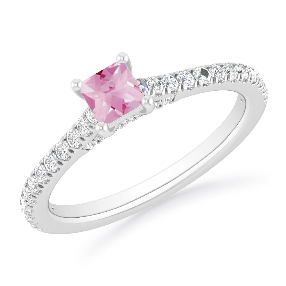 White Gold - Pink Tourmaline