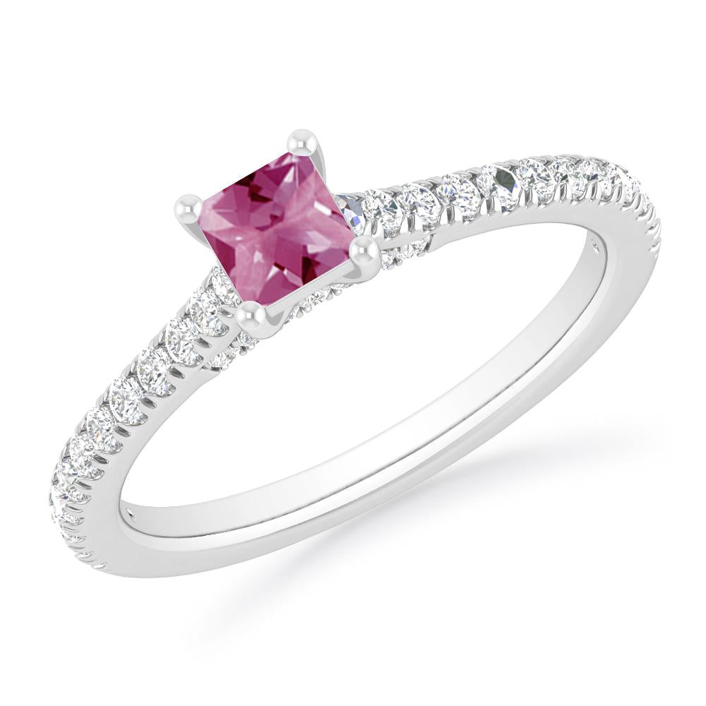 White Gold - Pink Tourmaline