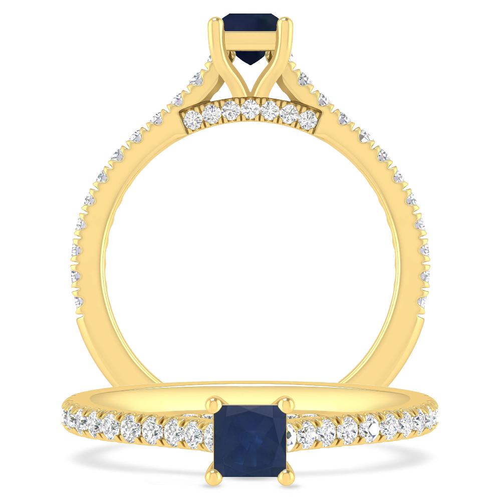 Yellow Gold - Sapphire