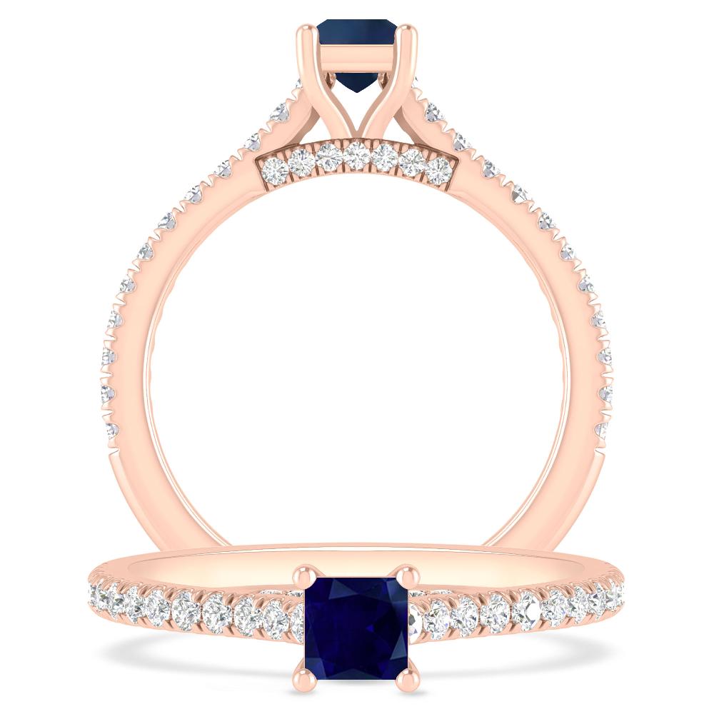 Rose Gold - Sapphire