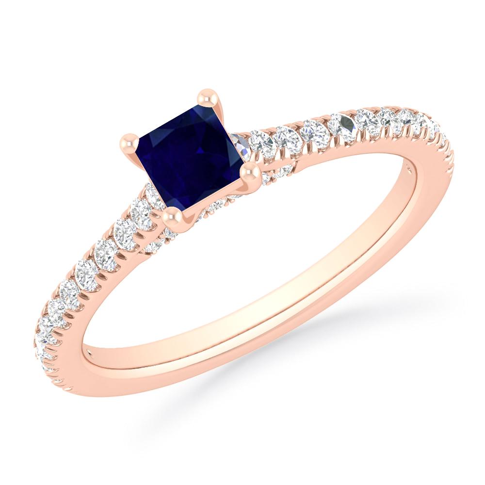 Rose Gold - Sapphire