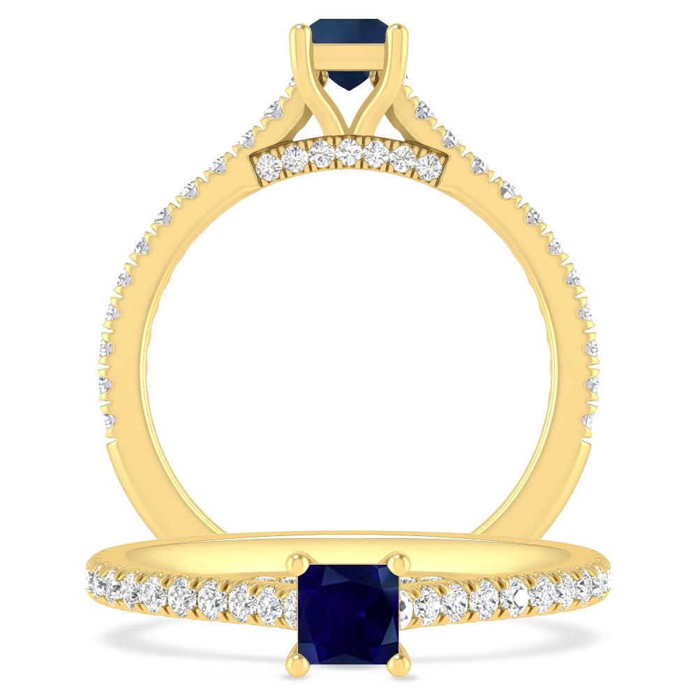 Yellow Gold - Sapphire