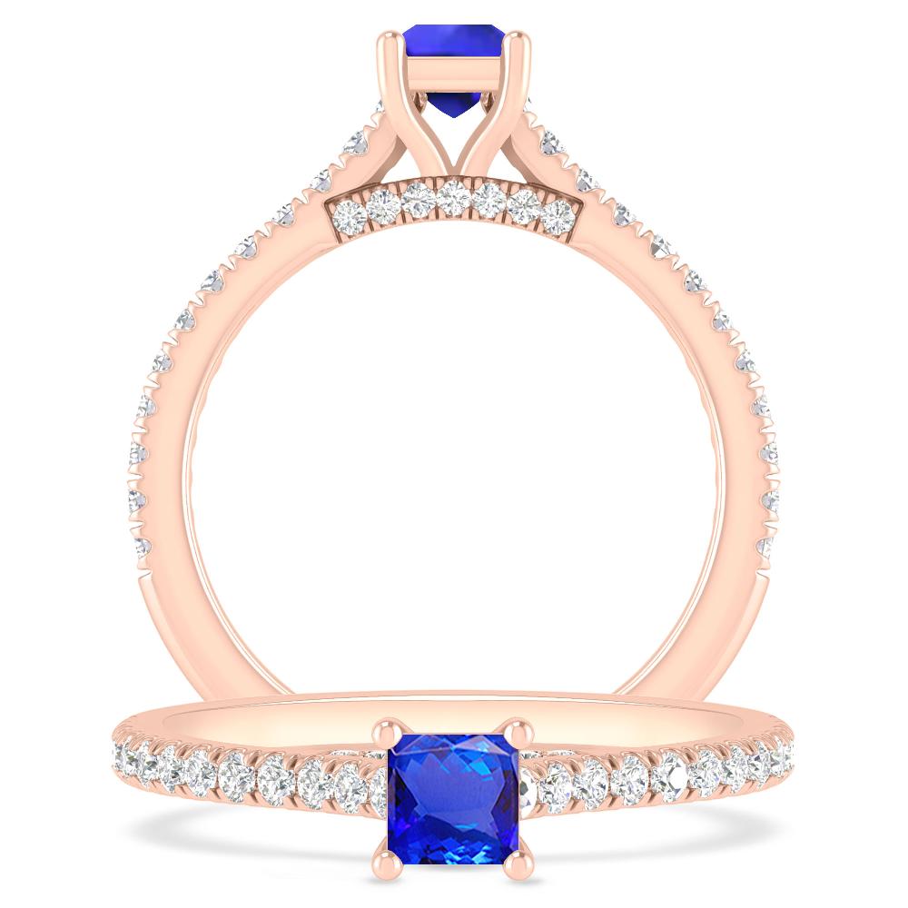 Rose Gold - Tanzanite