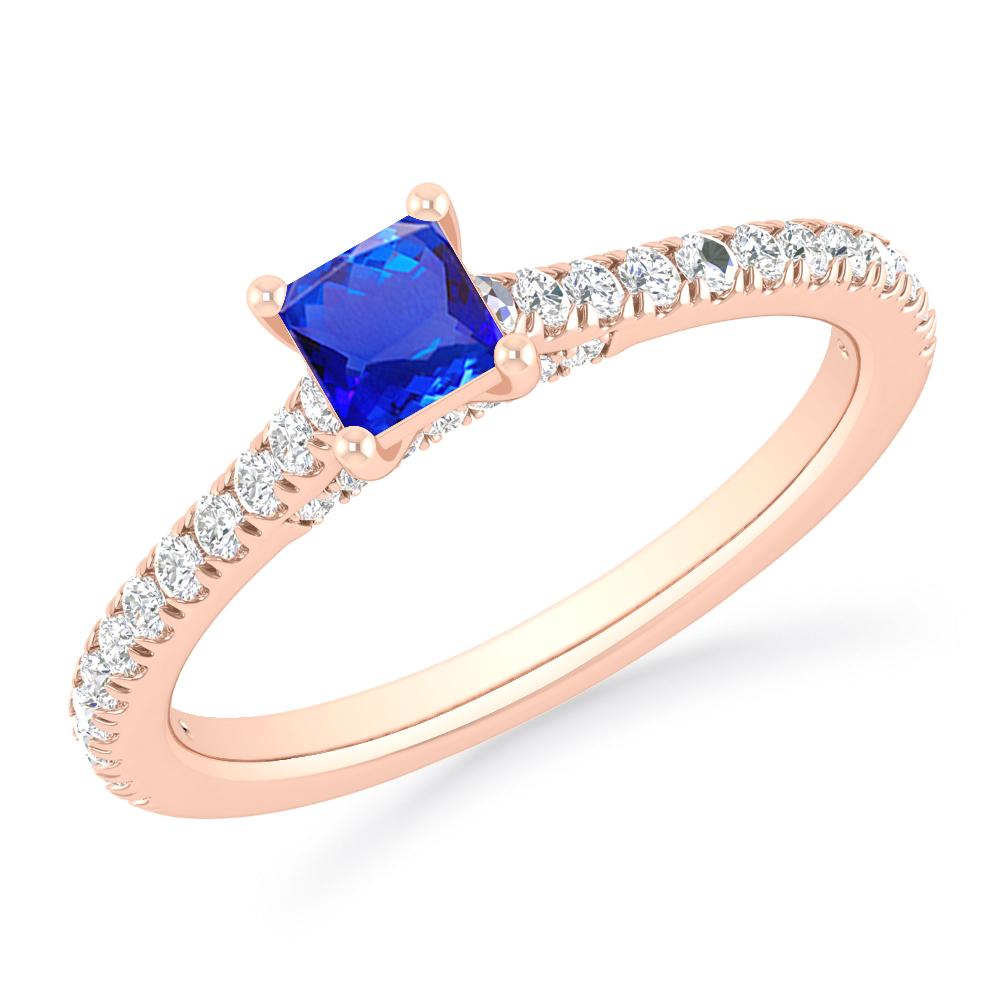 Rose Gold - Tanzanite