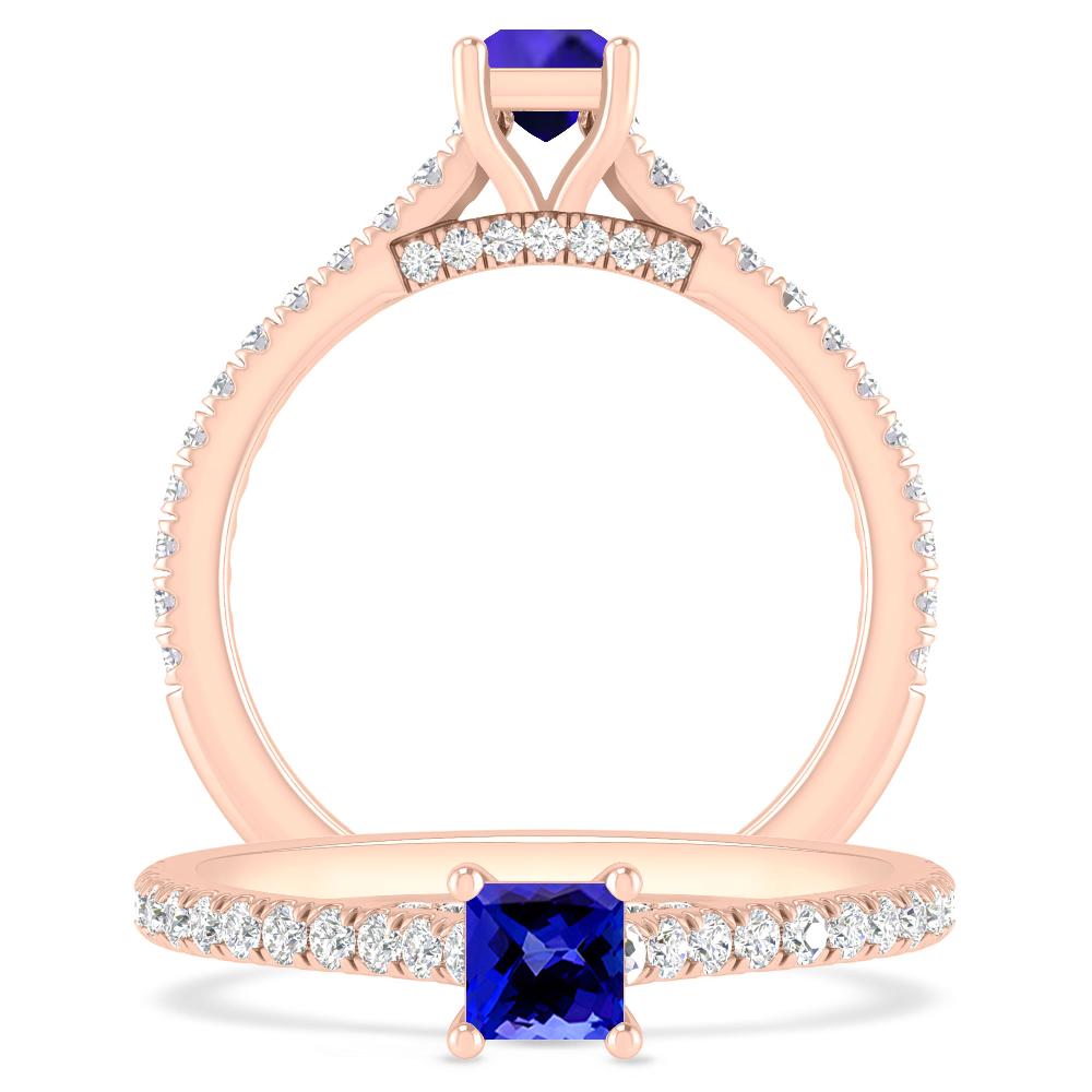 Rose Gold - Tanzanite