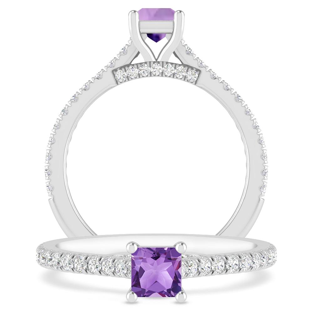 White Gold - Amethyst